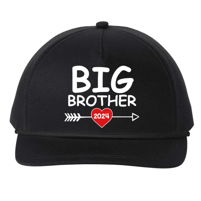 Cute Big Brother 2024 Arrow Heart Snapback Five-Panel Rope Hat