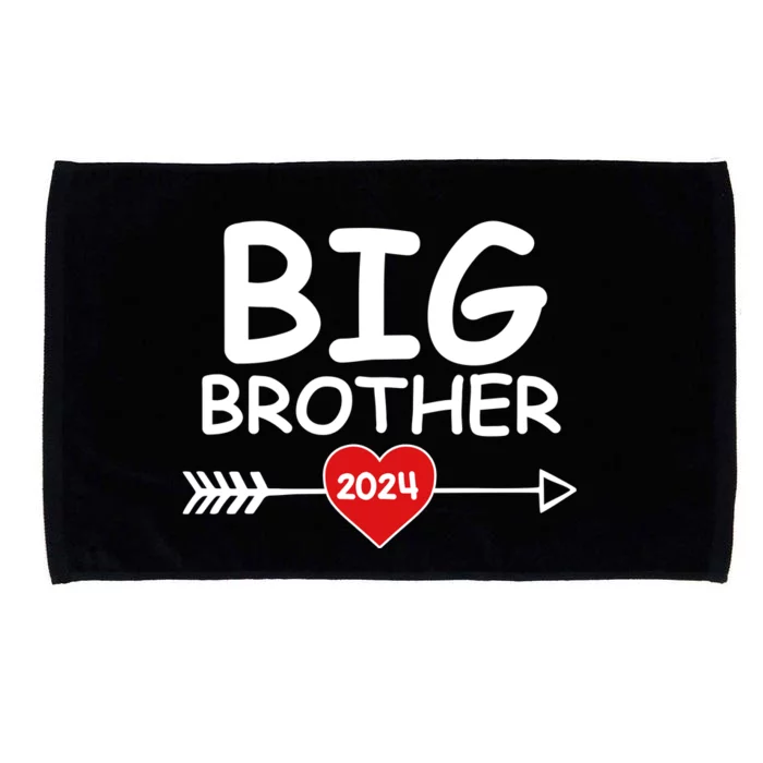 Cute Big Brother 2024 Arrow Heart Microfiber Hand Towel