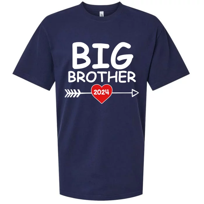 Cute Big Brother 2024 Arrow Heart Sueded Cloud Jersey T-Shirt