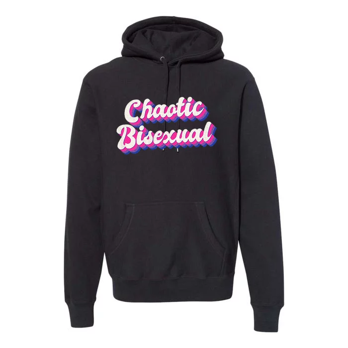 Chaotic Bisexual Bi Lgbt Bisexual Pride Premium Hoodie