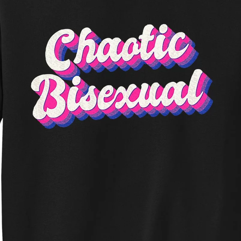 Chaotic Bisexual Bi Lgbt Bisexual Pride Tall Sweatshirt