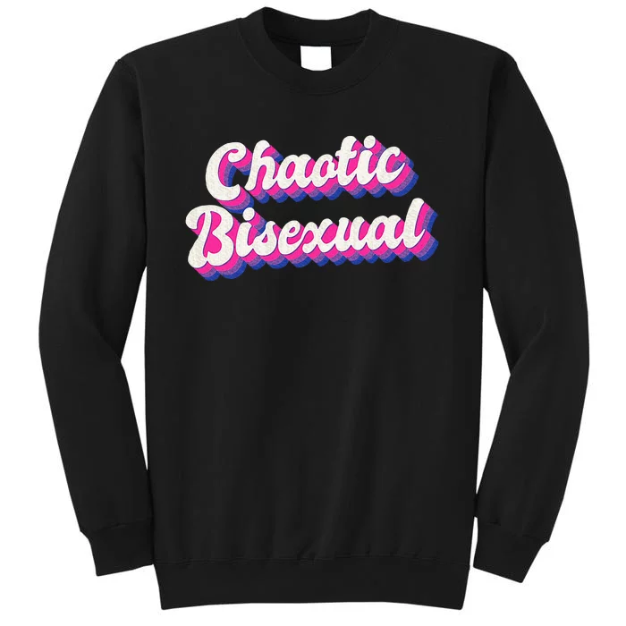 Chaotic Bisexual Bi Lgbt Bisexual Pride Tall Sweatshirt