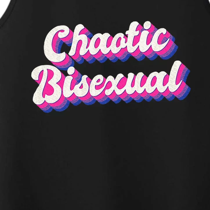 Chaotic Bisexual Bi Lgbt Bisexual Pride Performance Tank