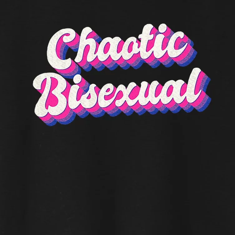 Chaotic Bisexual Bi Lgbt Bisexual Pride Women's Crop Top Tee