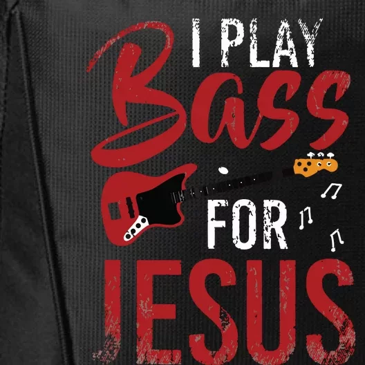 Christian Bassist Bass Player Jesus Bass Guitar City Backpack