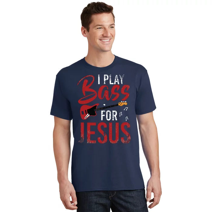 Christian Bassist Bass Player Jesus Bass Guitar T-Shirt