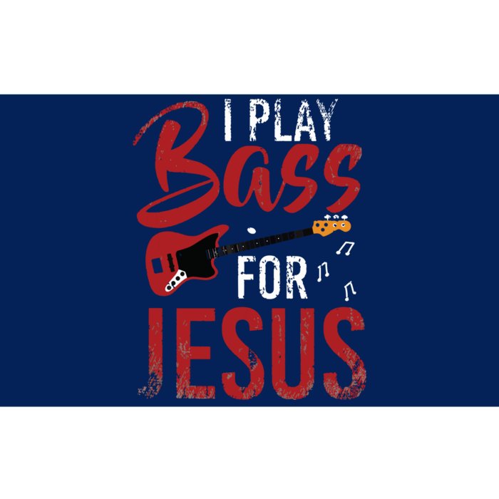 Christian Bassist Bass Player Jesus Bass Guitar Bumper Sticker