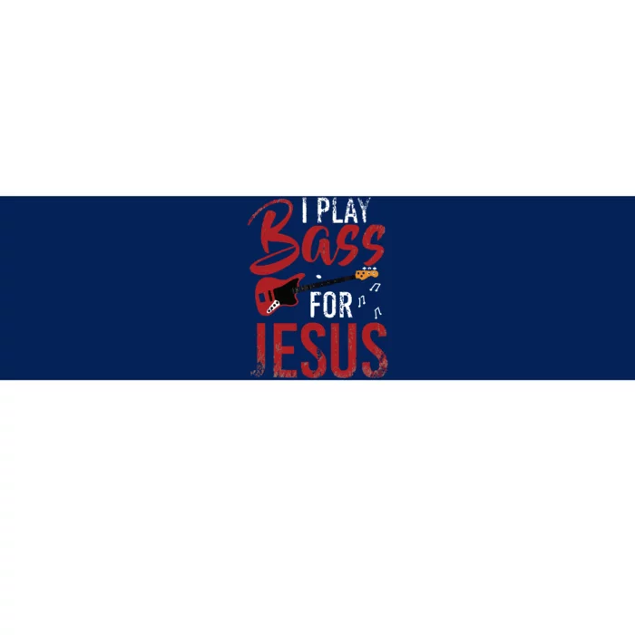 Christian Bassist Bass Player Jesus Bass Guitar Bumper Sticker