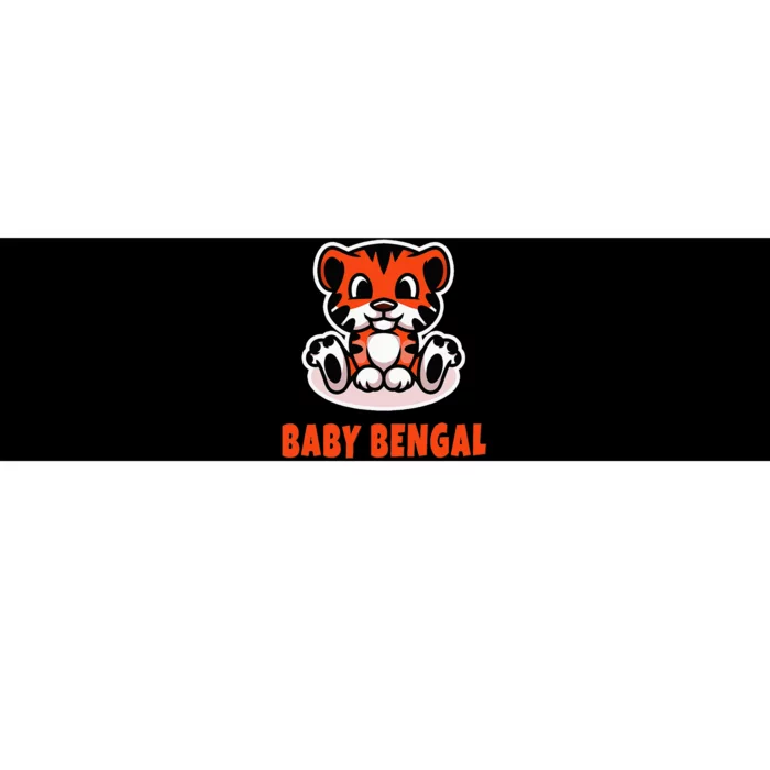 Cute Baby Bengal Bumper Sticker