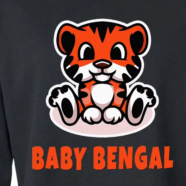 Cute Baby Bengal Cropped Pullover Crew