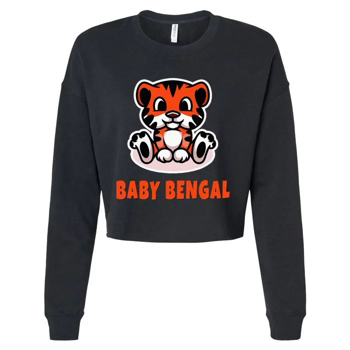 Cute Baby Bengal Cropped Pullover Crew