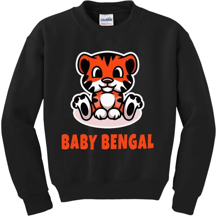 Cute Baby Bengal Kids Sweatshirt