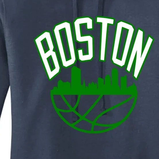 Boston Basketball Jersey Team Women's Pullover Hoodie