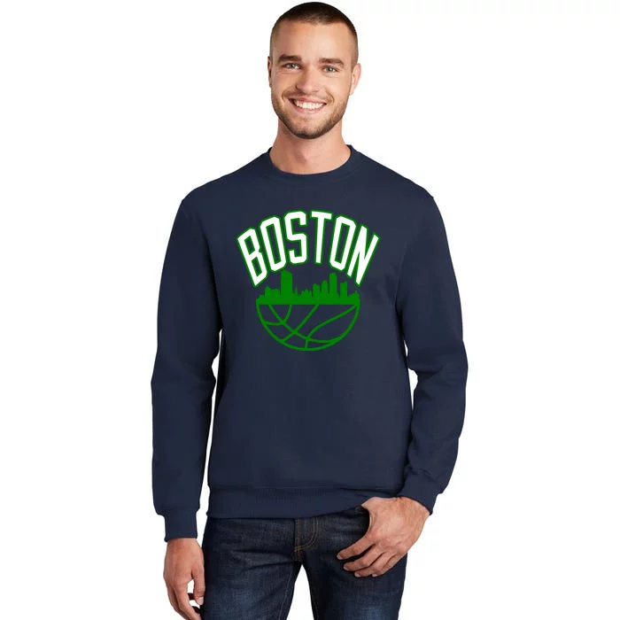 Boston Basketball Jersey Team Tall Sweatshirt