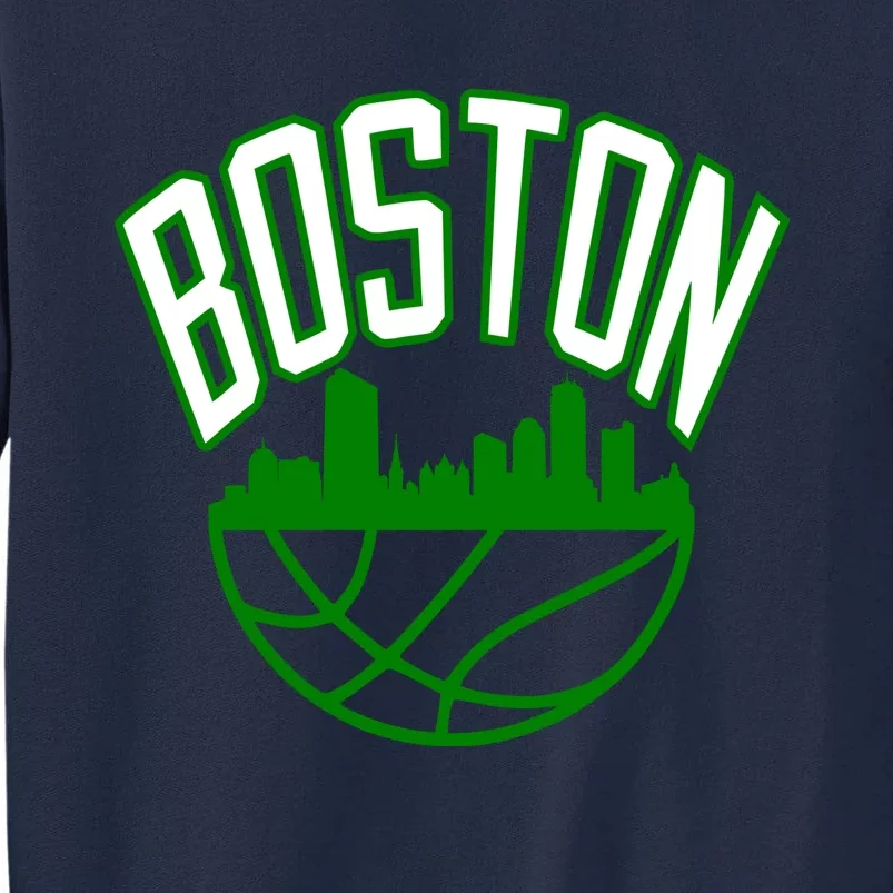 Boston Basketball Jersey Team Tall Sweatshirt