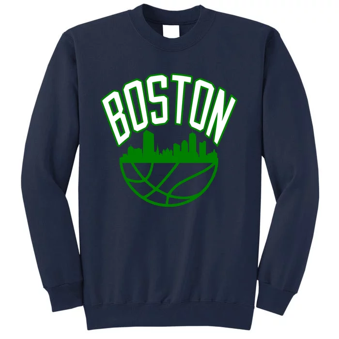 Boston Basketball Jersey Team Tall Sweatshirt