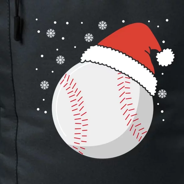 Christmas Baseball Ball Santa Claus Hat Xmas Catcher Pitcher Gift Daily Commute Backpack