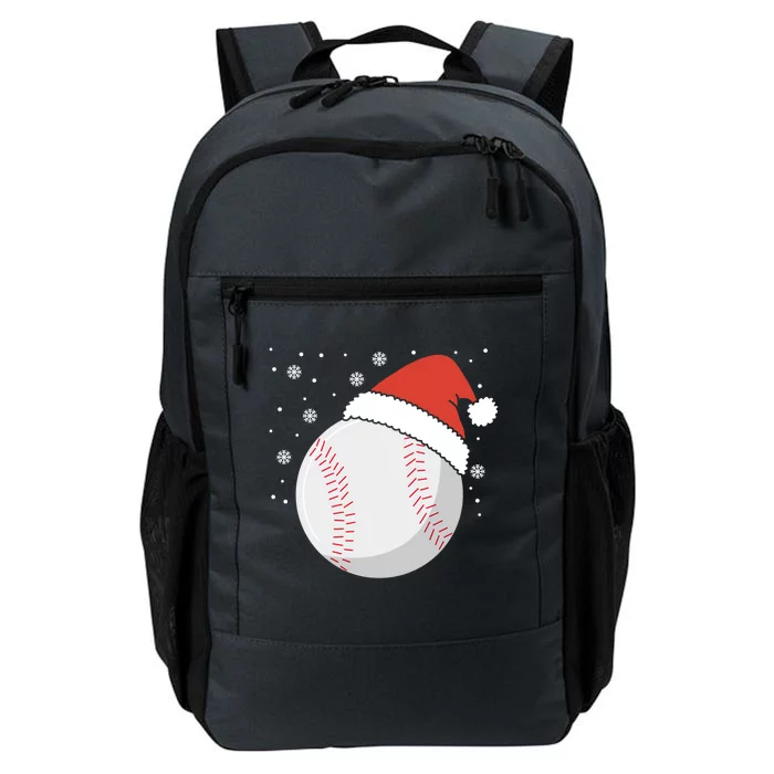 Christmas Baseball Ball Santa Claus Hat Xmas Catcher Pitcher Gift Daily Commute Backpack