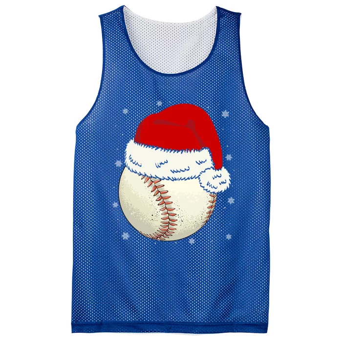 Christmas Baseball Ball Santa Hat Xmas Catcher Pitcher Funny Gift Mesh Reversible Basketball Jersey Tank