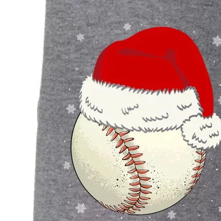 Christmas Baseball Ball Santa Hat Xmas Catcher Pitcher Funny Gift Doggie 3-End Fleece Hoodie