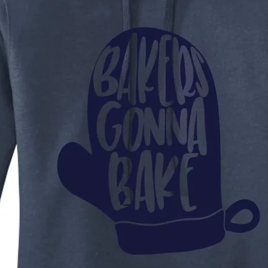 Cute Baking Bakers Mitt Gift Bakers Gonna Bake Gift Women's Pullover Hoodie