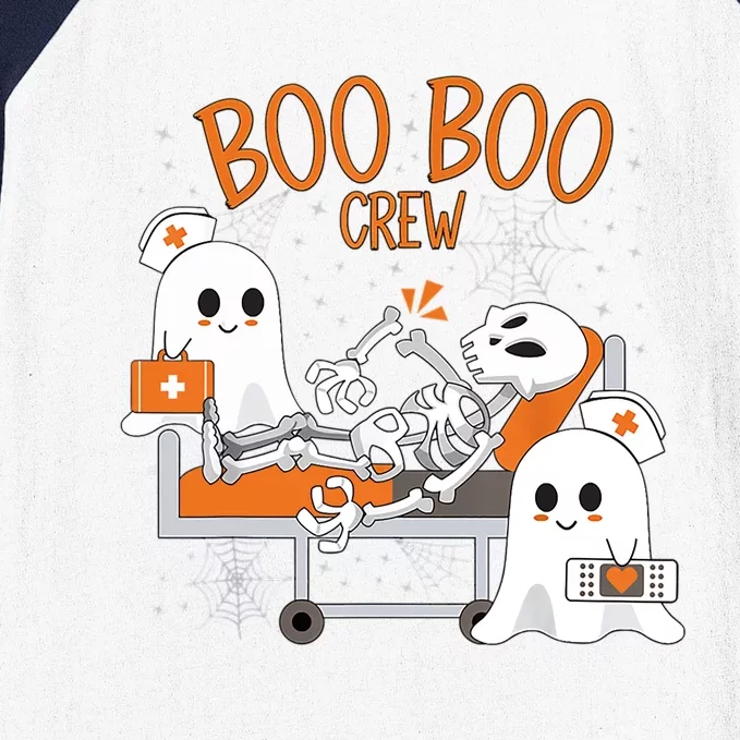 Cool Boo Boo Crew Ghost Doctor Paramedic Nurse Halloween Gift Baseball Sleeve Shirt