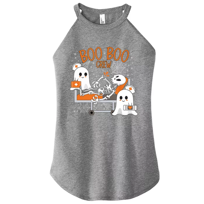 Cool Boo Boo Crew Ghost Doctor Paramedic Nurse Halloween Gift Women’s Perfect Tri Rocker Tank