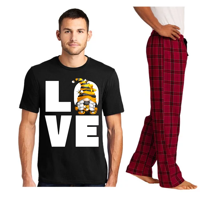 Cute Bumble Bee Mom Funny Love Honey Bee Gnome Gift Pajama Set