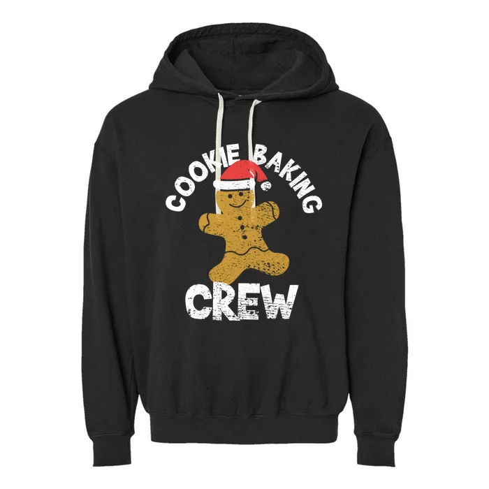 Cookie Baking Crew Christmas Gingerbread Garment-Dyed Fleece Hoodie