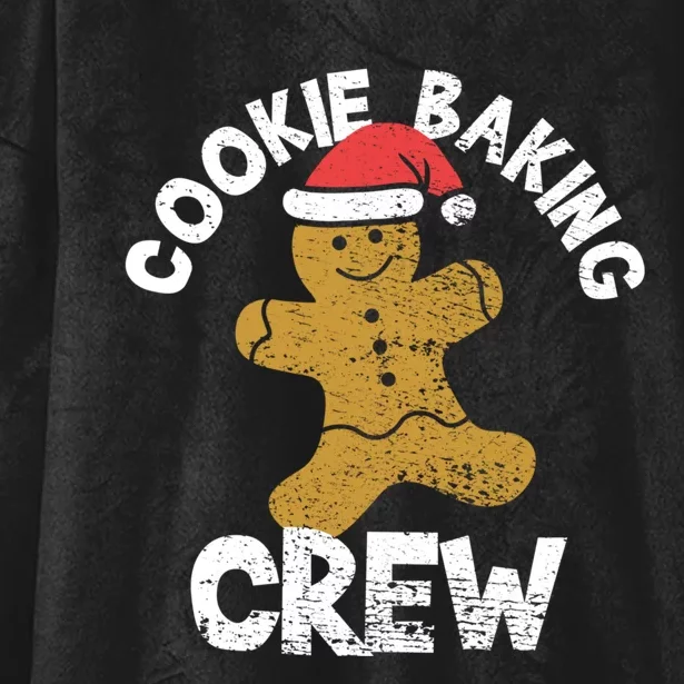 Cookie Baking Crew Christmas Gingerbread Hooded Wearable Blanket