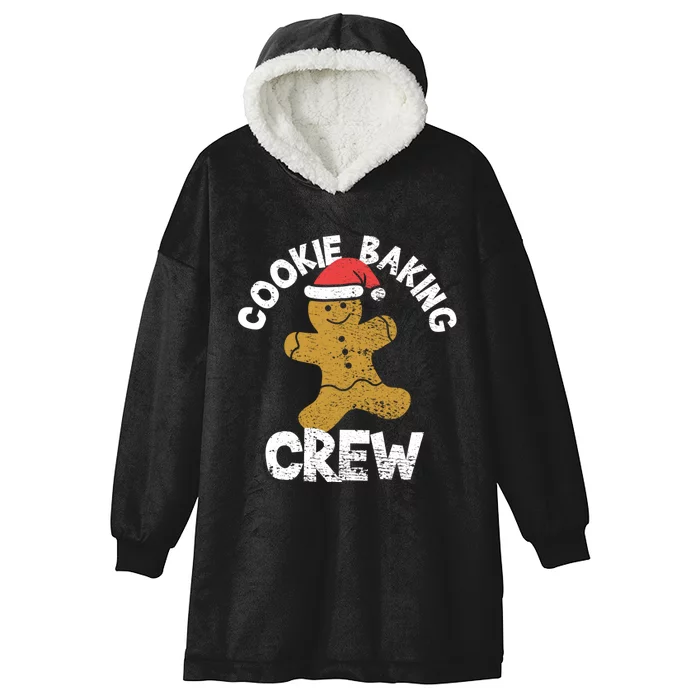 Cookie Baking Crew Christmas Gingerbread Hooded Wearable Blanket