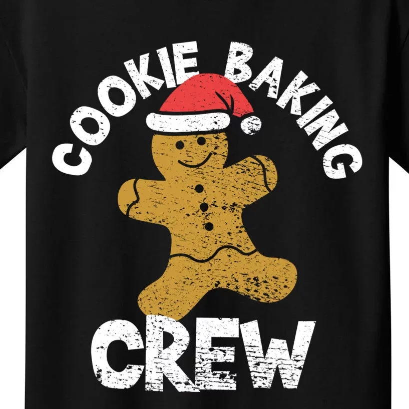 Cookie Baking Crew Christmas Gingerbread Kids T-Shirt