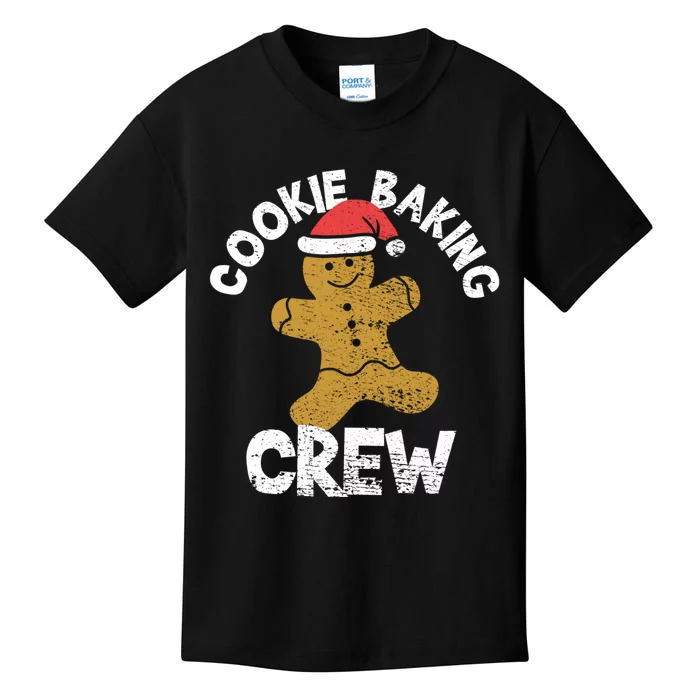 Cookie Baking Crew Christmas Gingerbread Kids T-Shirt