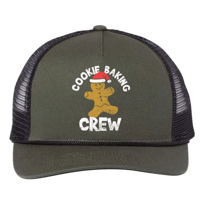 Cookie Baking Crew Christmas Gingerbread Retro Rope Trucker Hat Cap