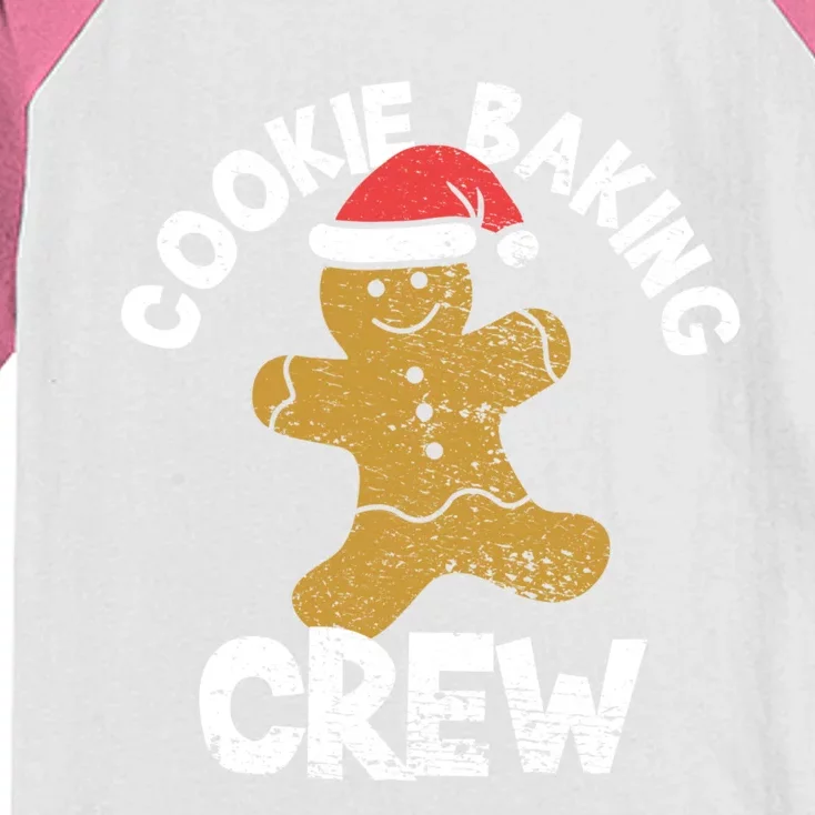 Cookie Baking Crew Christmas Gingerbread Kids Colorblock Raglan Jersey