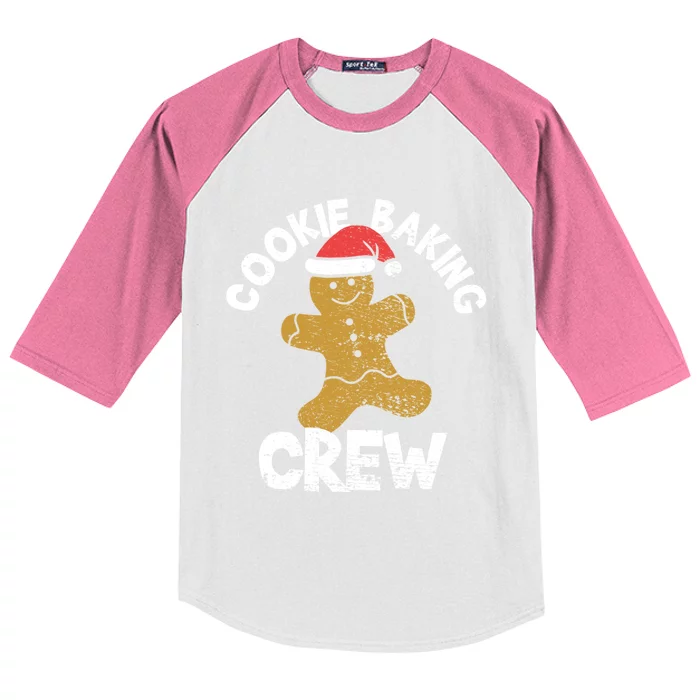 Cookie Baking Crew Christmas Gingerbread Kids Colorblock Raglan Jersey