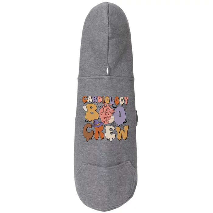 Cardiology Boo Crew Funny Halloween Spooky Doggie 3-End Fleece Hoodie