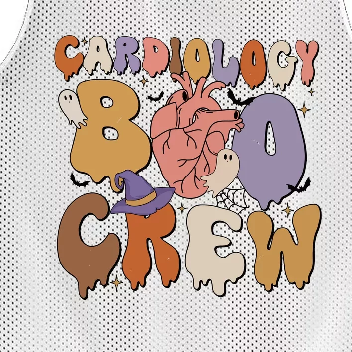 Cardiology Boo Crew Funny Halloween Spooky Mesh Reversible Basketball Jersey Tank