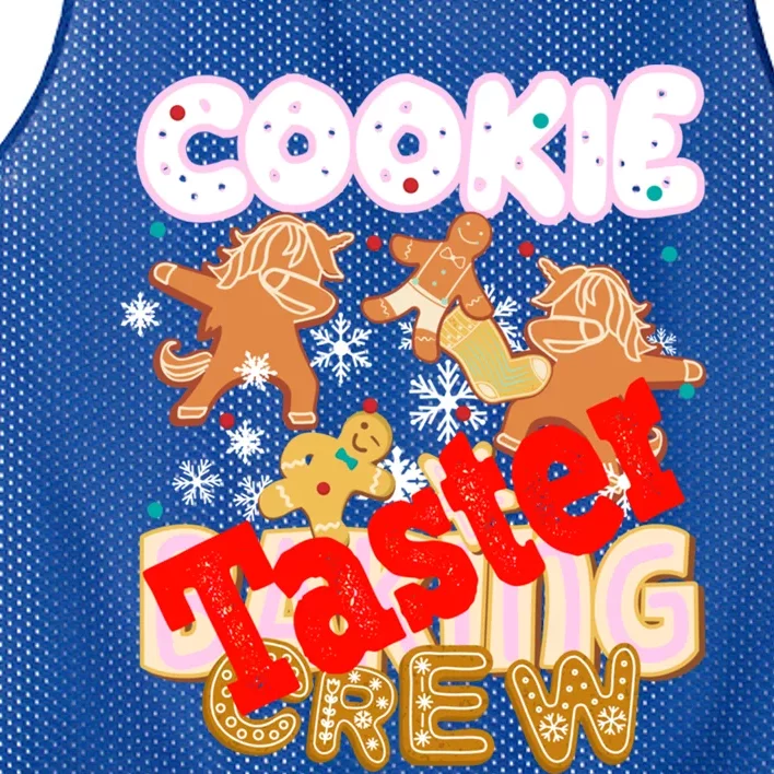 Cookie Baking Crew Authentic Christmas Baker Team Taster Gift Mesh Reversible Basketball Jersey Tank