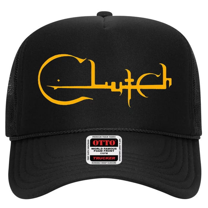 Clutch Band High Crown Mesh Trucker Hat