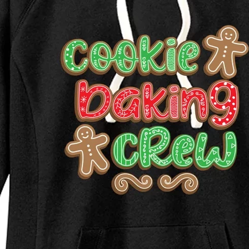 Cookie Baking Crew Christmas Holiday Bakers Gingerbread Gift Women's Fleece Hoodie