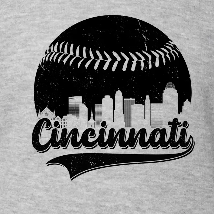 Cincinnati Baseball City Skyline Toddler Sweatshirt