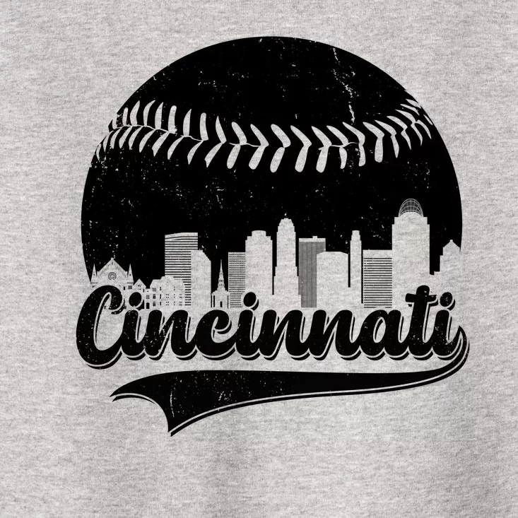 Cincinnati Baseball City Skyline Toddler T-Shirt