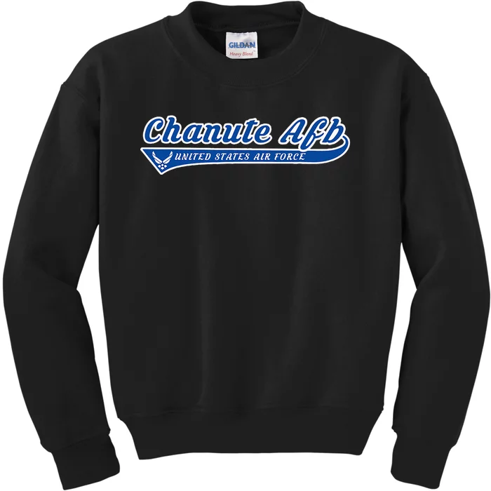 Chanute Base Chanute Afb Illinois Il Vintage Kids Sweatshirt