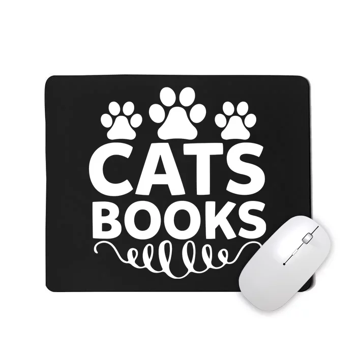 Cats Books Mousepad