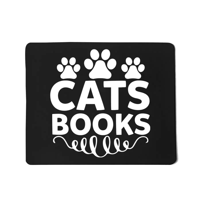 Cats Books Mousepad