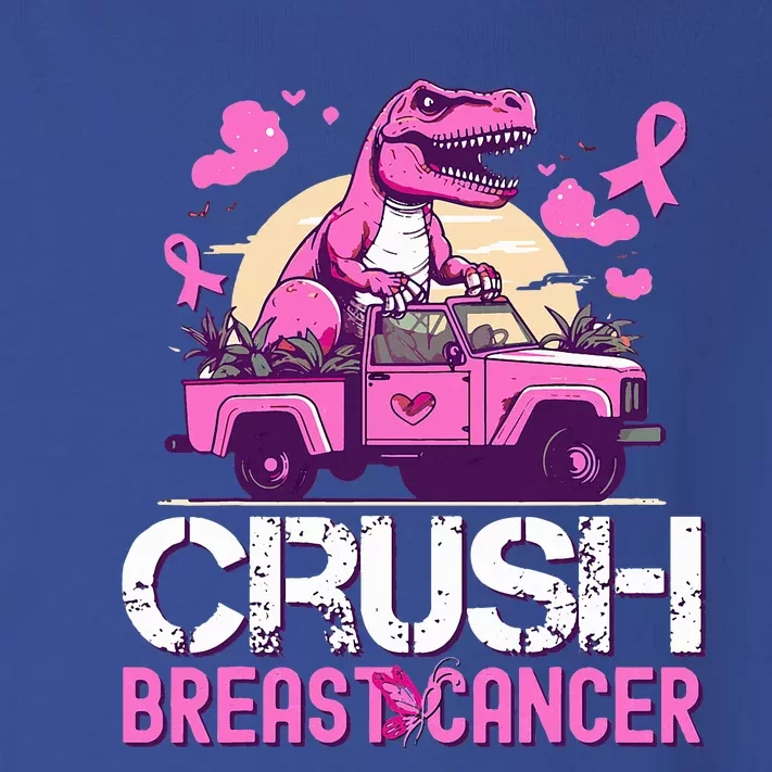 Crush Breast Cancer Awareness Monster Truck Toddler Long Sleeve Shirt