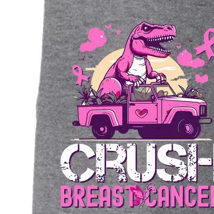 Crush Breast Cancer Awareness Monster Truck Doggie 3-End Fleece Hoodie