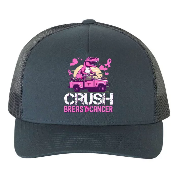 Crush Breast Cancer Awareness Monster Truck Yupoong Adult 5-Panel Trucker Hat