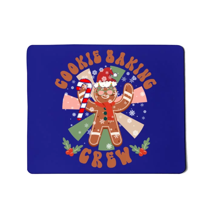 Cookie Baking Crew Groovy Retro Christmas Matching Family Great Gift Mousepad